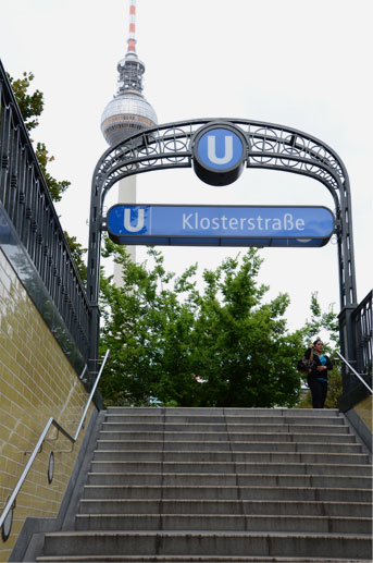 Klosterstraße U-Bahn station, Berlin.