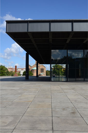 Neue Nationalgalerie, 1968, Berlin. Mies van der Rohe, architect.