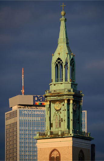 St. Mary's Church and Park Inn, Berlin.